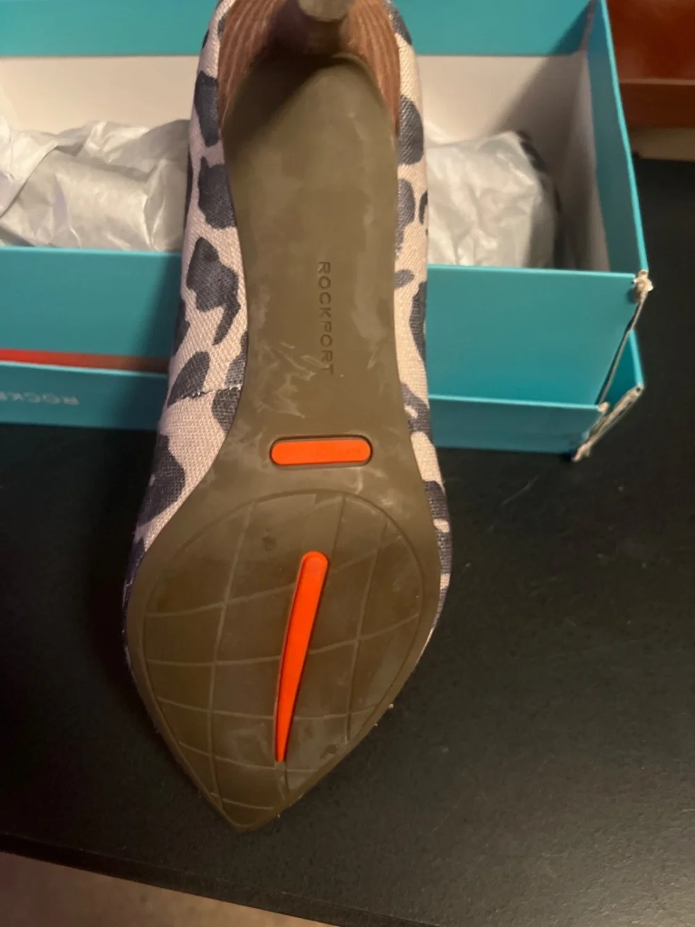 New Rockport Total Motion Leopard Print heels 8.5 wide